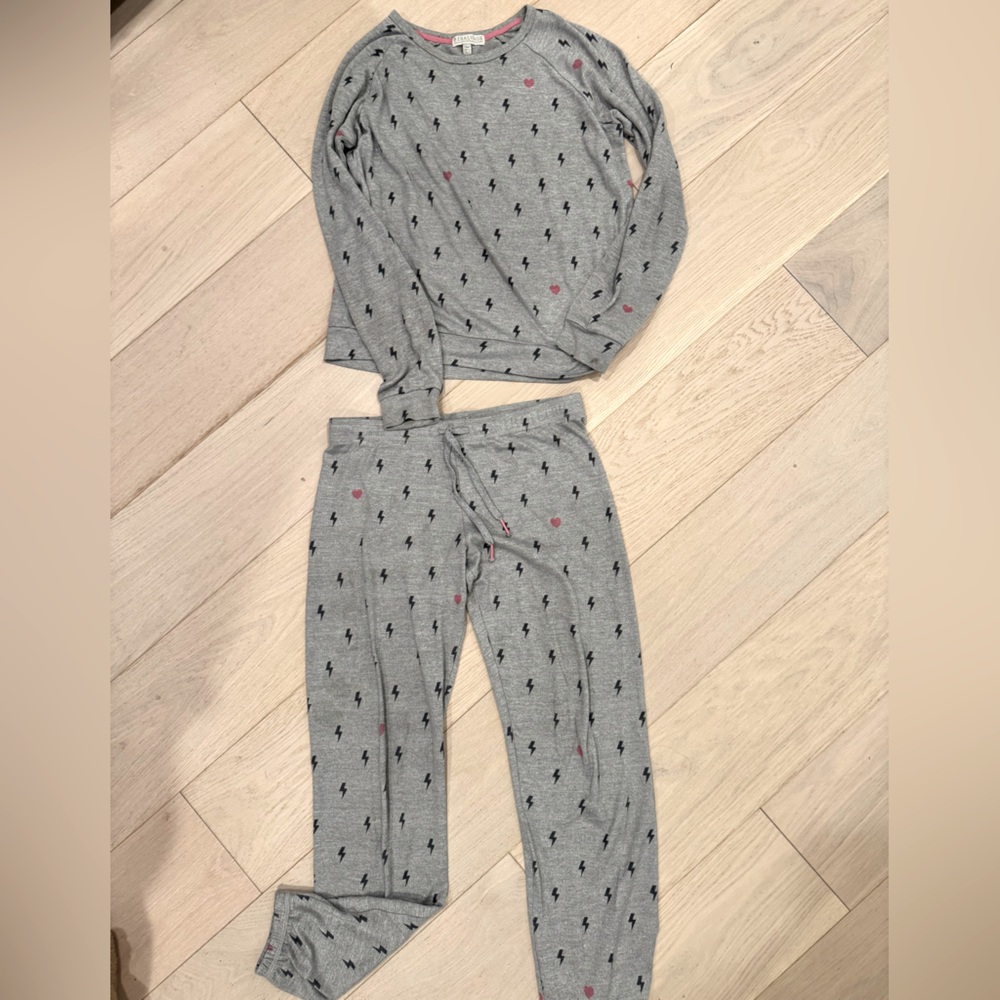 PJ Salvage Heart & Lighting Bolt PJ Set